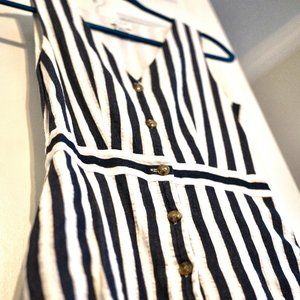 J. Crew Linen Striped 00 Dress
